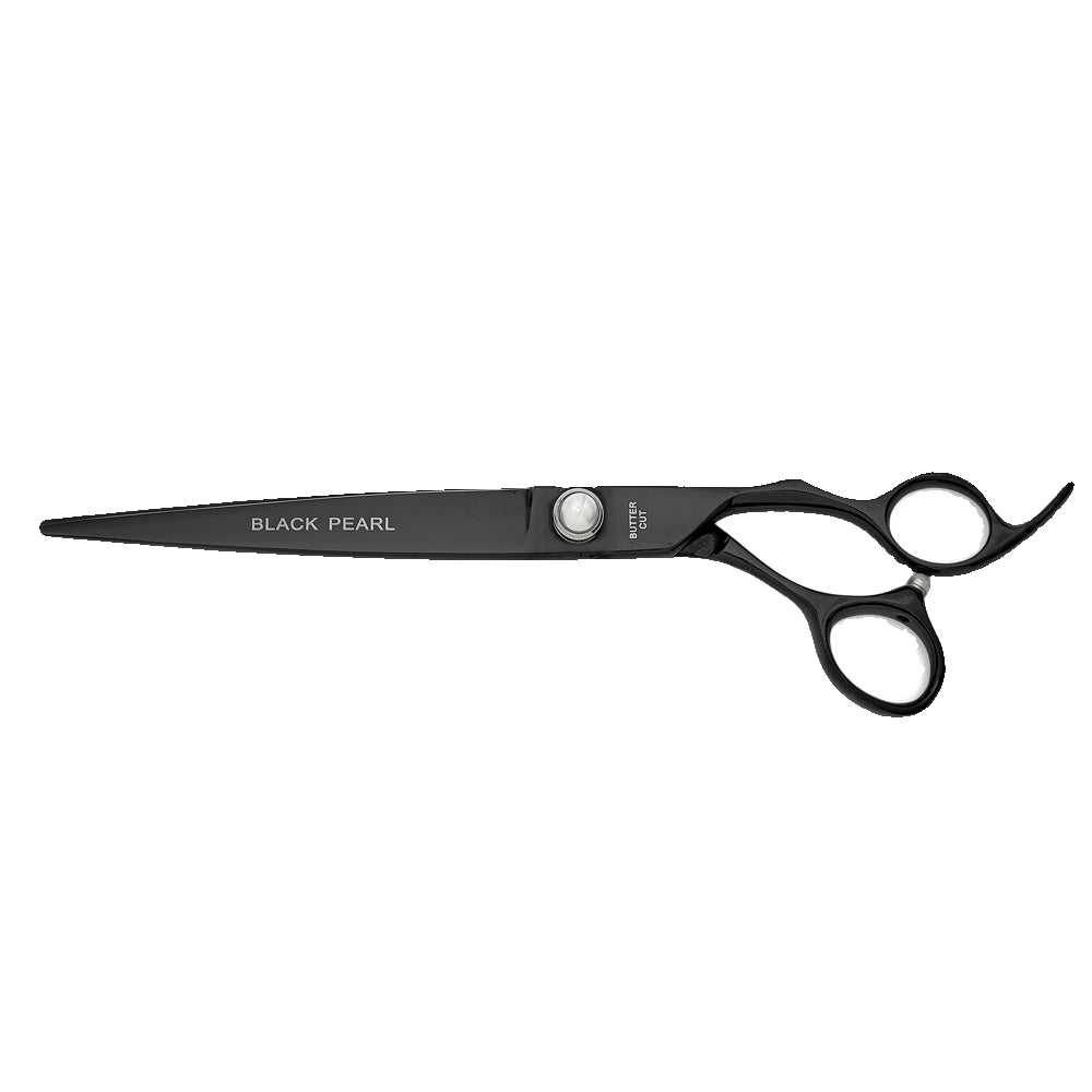 black-pearl-8-5-straight-shear-for-dog-grooming-by-geib
