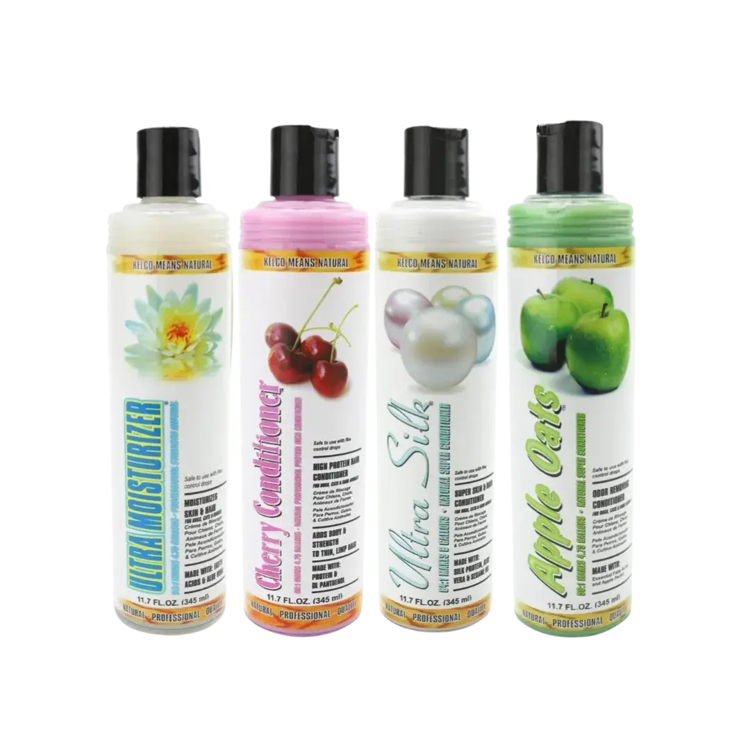 kelco-four-conditioner-set-11oz-for-dog-grooming