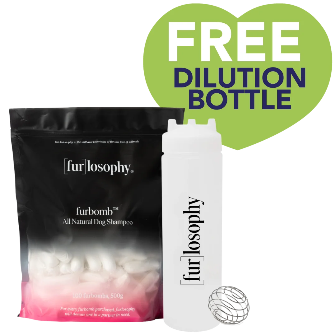 pack-of-100-furbomb-shampoo-pod-with-free-dilution-bottle-by-furlosophy