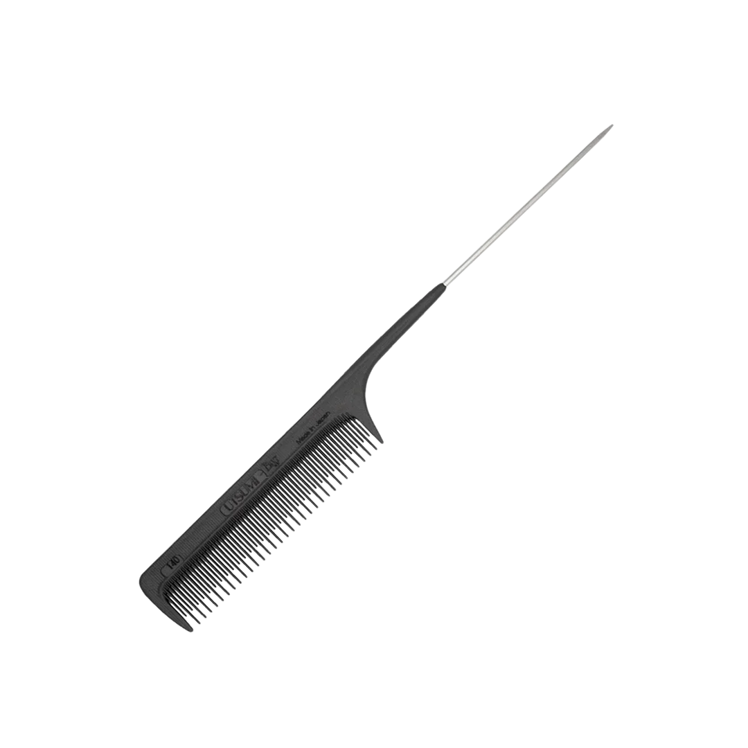 utsumi-9inch-rat-tail-comb-140-black