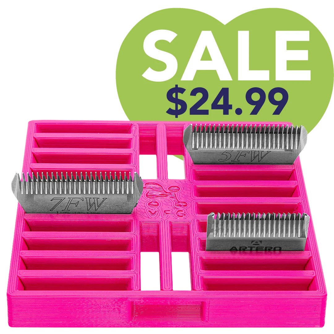 vanity-fur-blade-tray-magenta-for-dog-gooming-blades