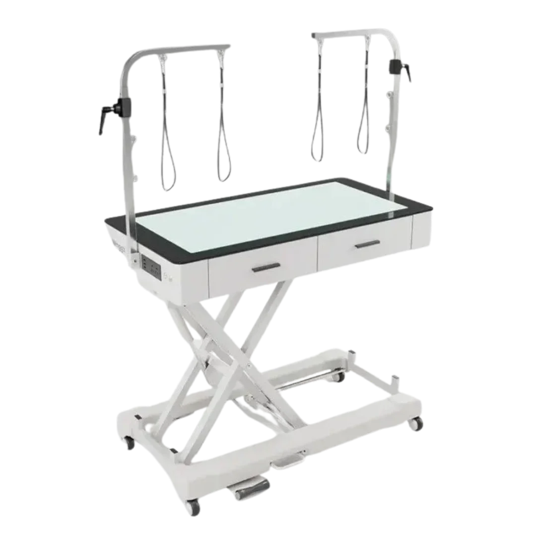 waggz-dog-grooming-led-electric-table-with-drawer-and-caster-white
